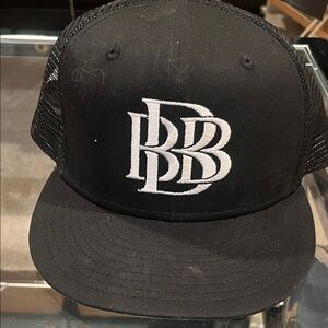 New Era Black Cap with White Logo